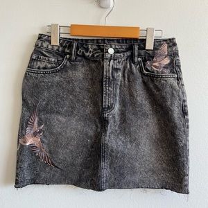 All Saints jean skirt